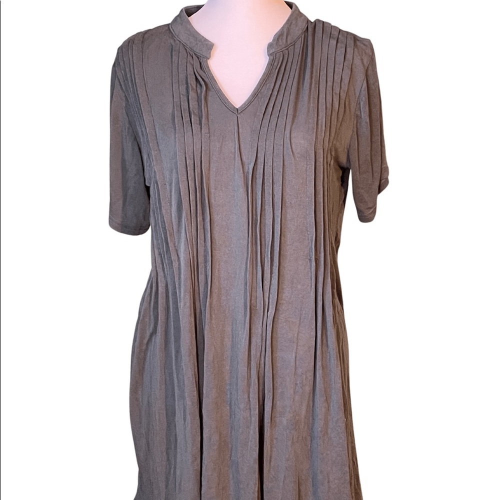 POL Knit Dress, S, Blue/Gray